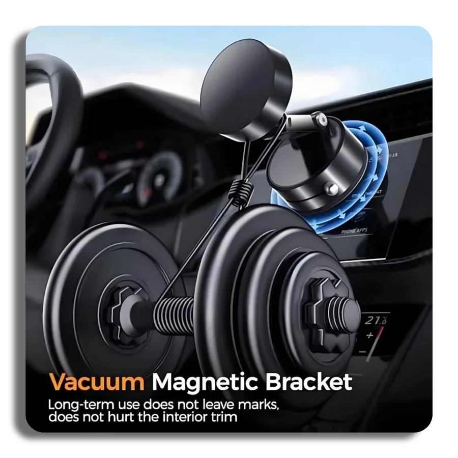 🔥Ultra Magnetic Phone Holder Foldable 360 Degree Rotation Vacuum Suction Cup Stand