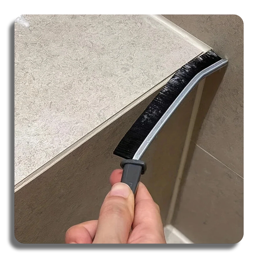 ✨Window Tile Gap Brush Shelf Door Thin Slim Toilet Cleaning Brush Kitchen Bathroom