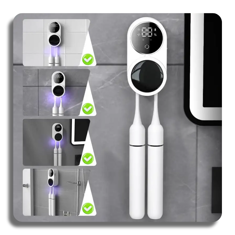🔥Smart Self-Activating Uv 2 Toothbrush Sanitizer Holder