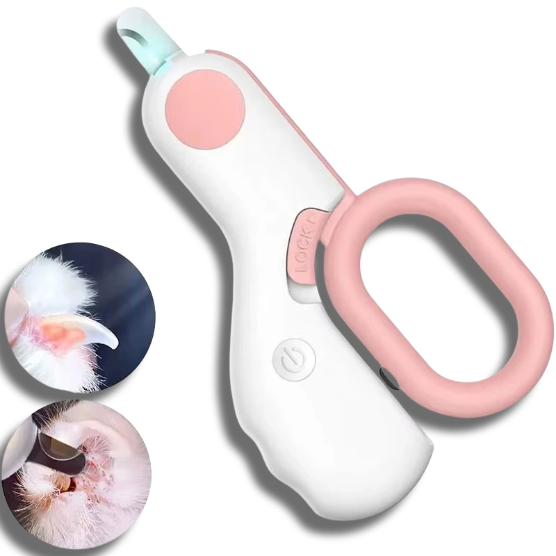 ✔️LED Light Pet Cat Dog Nail Clipper Cutter Professional Safety Lock