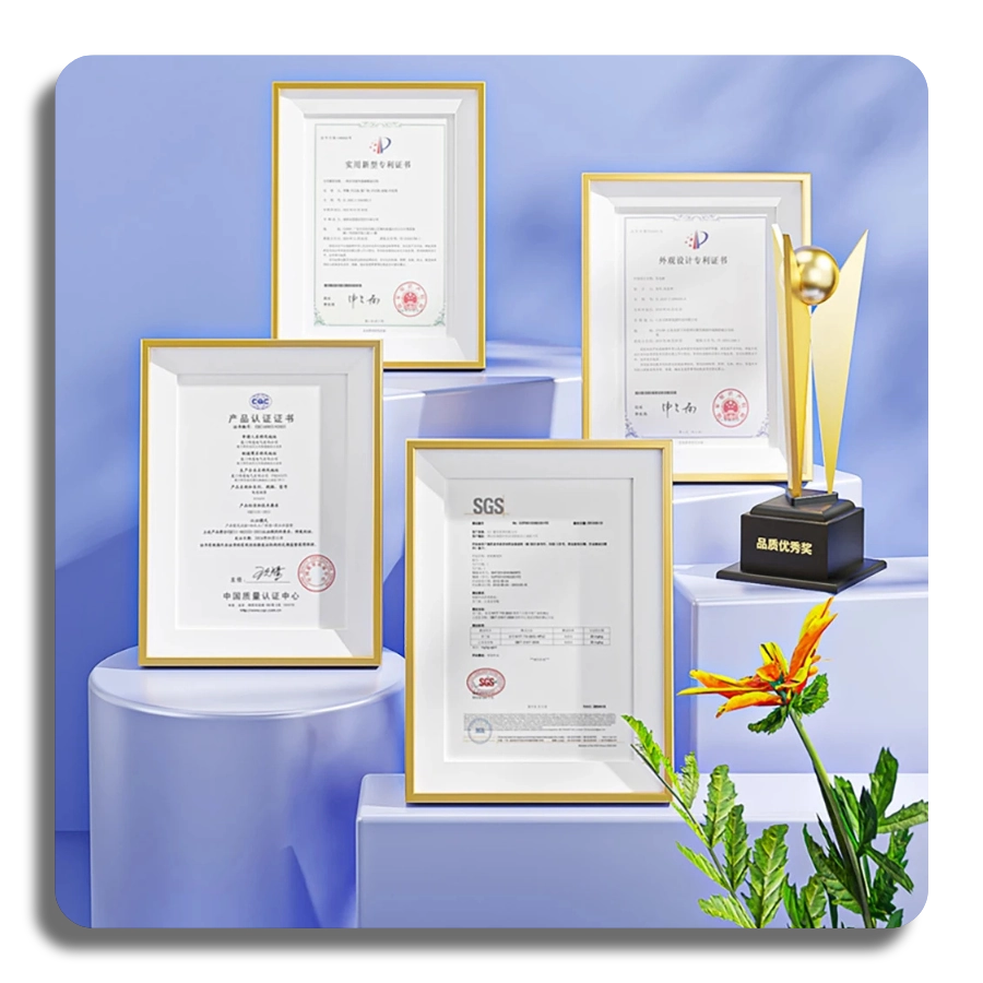 Official quality certificates and SGS safety certification for the Pro-Clean brushless handheld vacuum.