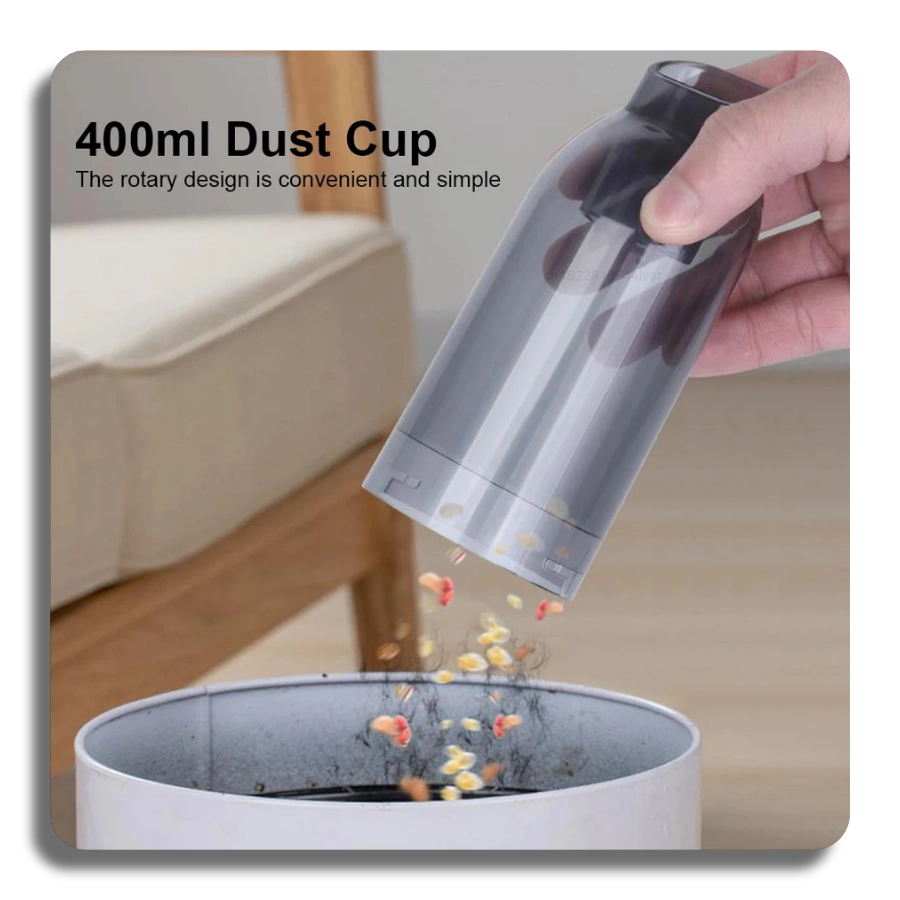 GREAT DEALS™ | 95000Pa Ultra-Powerful Wireless Vacuum 400ml Dust Cup for easy debris collection.